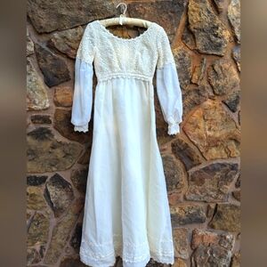 60s cottage core wedding dress